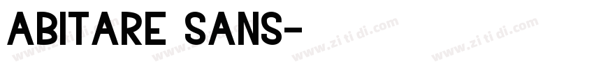 Abitare sans字体转换 Abitare sans字体转换